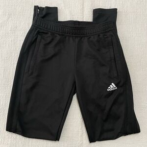 Adidas Tiro Pants Black On Black Stripes Women's Small Training Pants Polyester